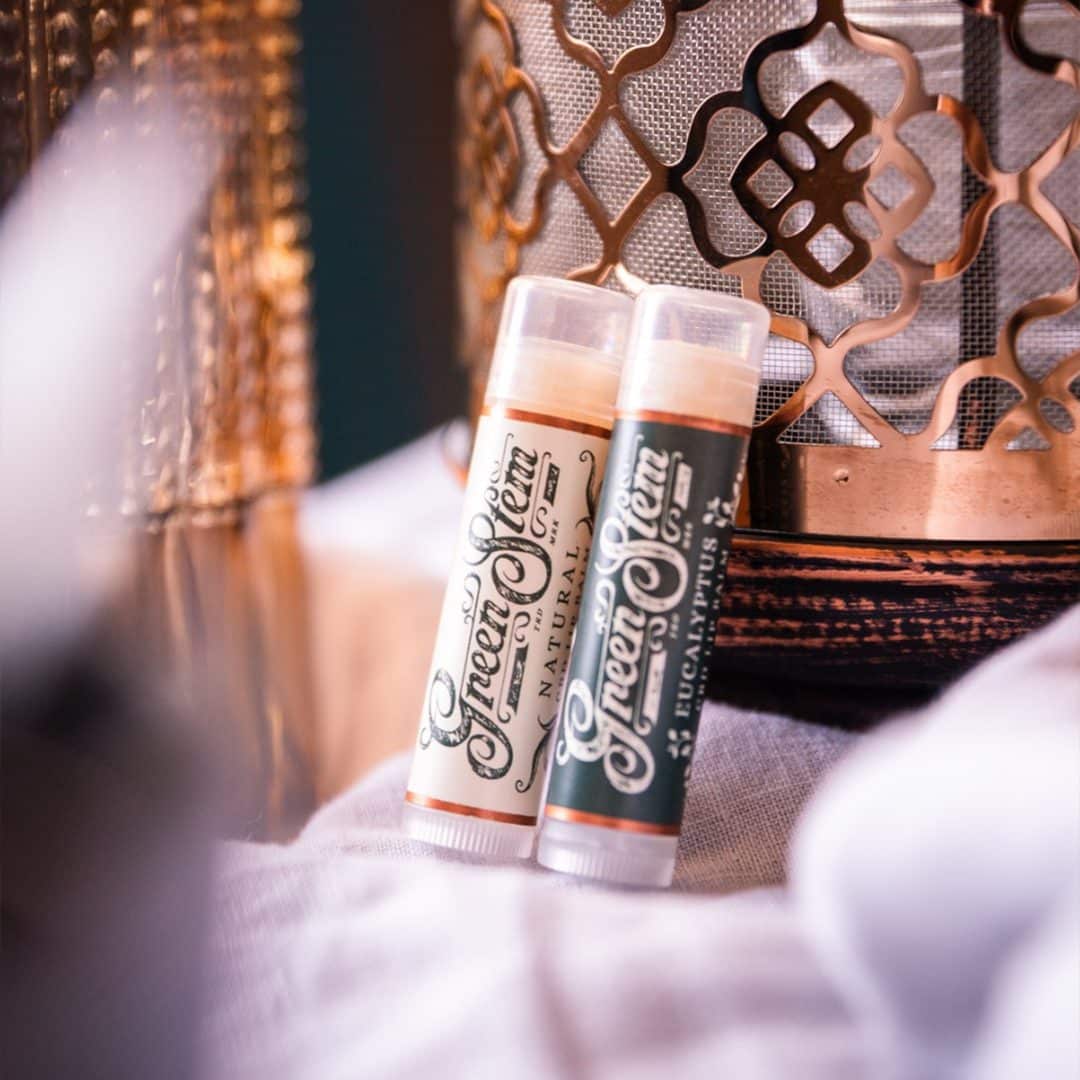 Green Stem CBD Lip Balm Photography Social Media